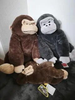 ヒロクンハウス ゴリラ ぬいぐるみ 2体セット 座って35cm 大 - メルカリ