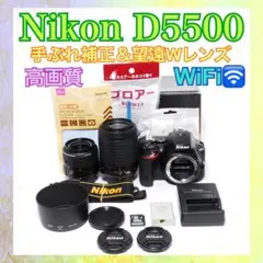 128GBSDカード❤️Nikon D5500❤️一眼レフカメラ❤️WiFiで楽々転送のサムネイル