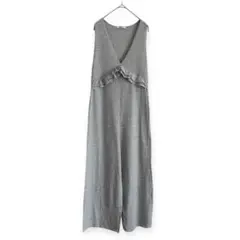 即完売品 ザラ リブ オールインワン Sフリル ノースリーブ サロペット 人気
