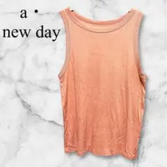 a・new day ピンク ノースリーブトップス