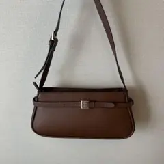 ブラウン ショルダーバッグ