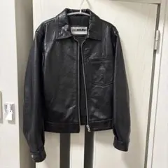 プ*ド様 レザー ジャケット 黒