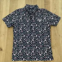 J.LINDEBERG レディース ポロシャツ 花柄 ブルー×ネイビー 36 - メルカリ