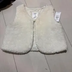 タグ付き　baby GAP ベビーベスト 12-18ヶ月 ホワイト