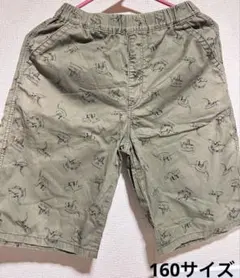 恐竜柄 ハーフパンツ 160サイズ