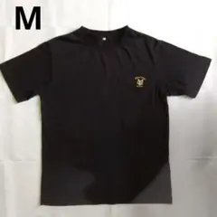 メンズ Tシャツ ブラック 半袖 クルーネック 猫刺繍