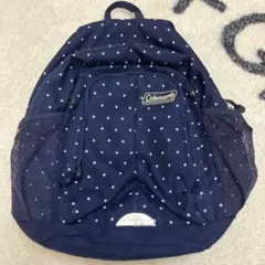 Coleman ネイビー 水玉模様 リュック　10ℓ