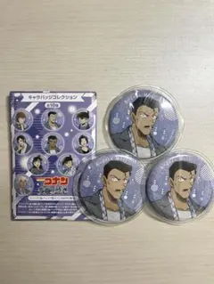 名探偵コナン　隻眼の残像　毛利小五郎　缶バッジ