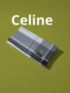 CELINE ハンカチ チェック柄 グレーのサムネイル