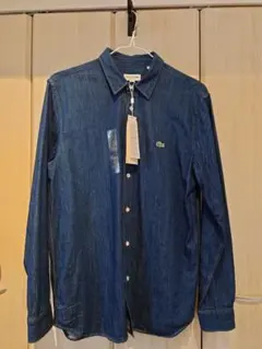【新品/未使用】 Lacoste ダークブルー デニム シャツ (サイズ40)