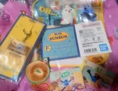 スンスン　一番くじ　新品　ステッカー　タオル　アクリルチャーム　パン　ノンノン