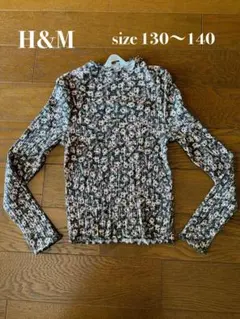 H&M 花柄カットソー　134-140