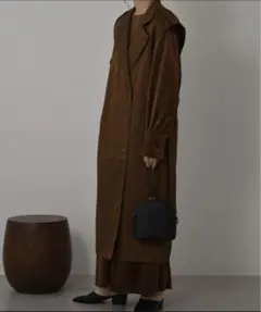 i_am　double button trench vest