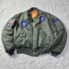 希少 胸タグ AVIREX MA-1 フライト ジャケット トップガン USA製