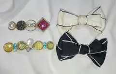 ヘアクリップ4個セット