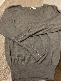 LOWRYS FARM グレー 長袖ニット M