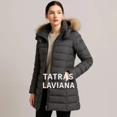 【未使用級】TATRASラビアナ 2020年 ウールダウンコート 02 グレー