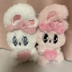 エスターバニーハートハグマスコット ピンク ホワイト