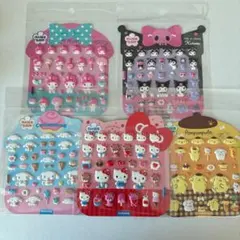 韓国限定 サンリオ マシュマロシール 5枚セット ぷっくりシール