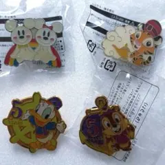 ディズニー ピンバッジ 4種セット 匿名配送 ディズニーシー 5周年記念