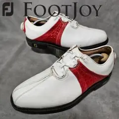Foot Joy】ICONクロコ型押し 本革オールレザー ゴルフシューズ25cm