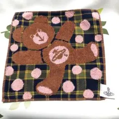 花花。様専用 【ヴィヴィアンウエストウッド】タオルハンカチ クマ×チェック