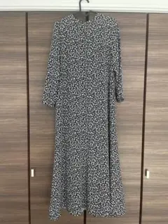【値下げ】Mila Owen ミラオーエン ロングワンピース花柄 黒 size0