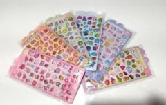 3Dシール6枚セット　シール帳に