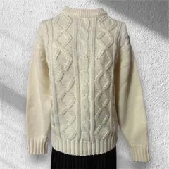 vintage アランニット フィッシャーマンセーター 昭和レトロ アメカジ