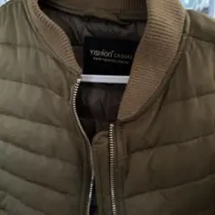 YISHION CASUAL キルティングジャケット カーキ MA-1風