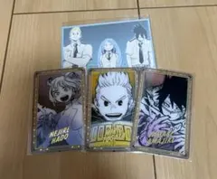 ヒロアカ　原画展　箔押しクリアカード メモリアルコレクション　ビック3