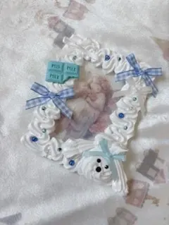 【B8】 トレカケース ホイップデコ 硬貨ケース 生クリーム ホイップ犬