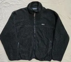 希少 90s日本製 Woolrich ウールリッチ フリースジャケット L 黒系