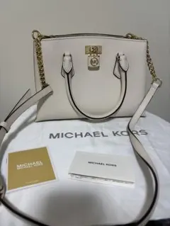 MICHAEL KORS ホワイト ハンドバッグ