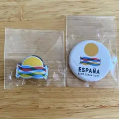 大阪　関西万博　スペイン館　 ピンバッチ&缶バッチ スペインパビリオン