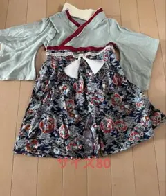 袴ロンパース　80