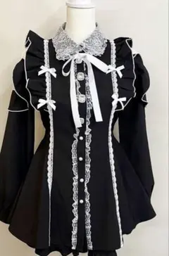マーズ MARS うさぎみくコラボBIG襟クロス刺繍セットアップ ブラック