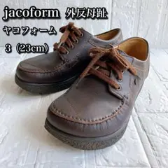 【美品】jacoform ヤコフォーム　外反母趾　レースアップ　24.0 jacoform ヤコフォーム jf338bl ブラック 3E クラシックタイプ