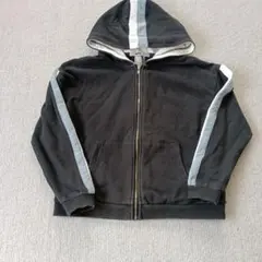 ライトオンMPSブラック子供パーカー130