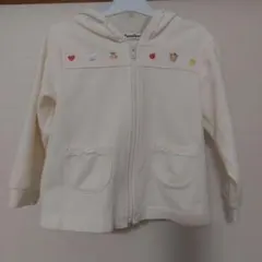 ファミリアパーカ クリーム色90cm