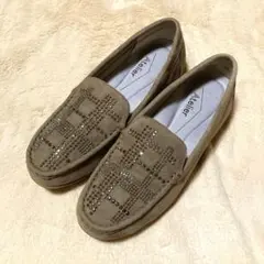 【美品！】スエードモカシンシューズ 23.0 EEE