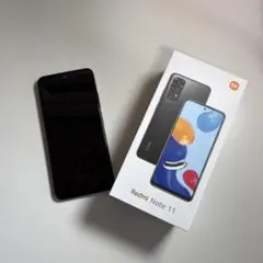 Xiaomi Redmi Note 11 グラファイトグレー 本体【美品、箱有】