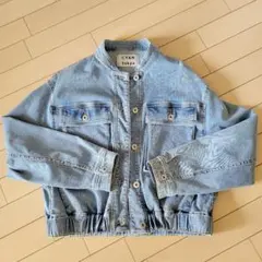 ★CYAN TOKYO★スタンドカラー ショートデニムジャケット