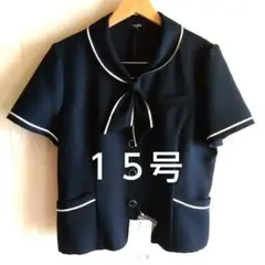 enjoie 半袖 事務服 制服26605 オーバーブラウス15号ジョアのサムネイル