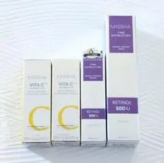 【MISSHA】ビタミンC集中美容液 レチノール500ショット美容液 4点セットのサムネイル