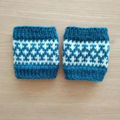 No.58 婦人サイズウール100%あったかリストウォーマー♪