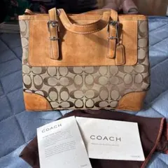 COACH ロゴパターン ハンドバッグ