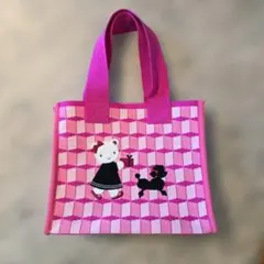 ファミリア×マモンエフィーユ コラボ ニットバッグ familiar ピンクのサムネイル