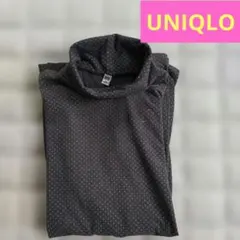 UNIQLOドット柄 タートルネック 長袖カットソーLサイズ