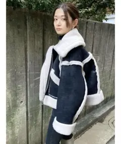 EMODA ショートフェイクムートンブルゾン 新品未使用